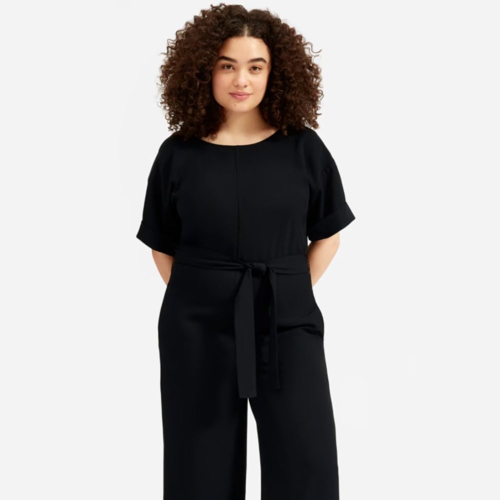 Everlane Japanese GoWeave Short-Sleeve Jumpsuit SZ 10 NWT